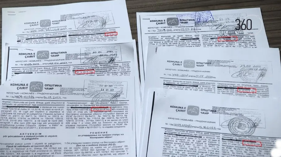 Në komunën e Çairit objektet ende pa u ndërtuar – janë legalizuar!